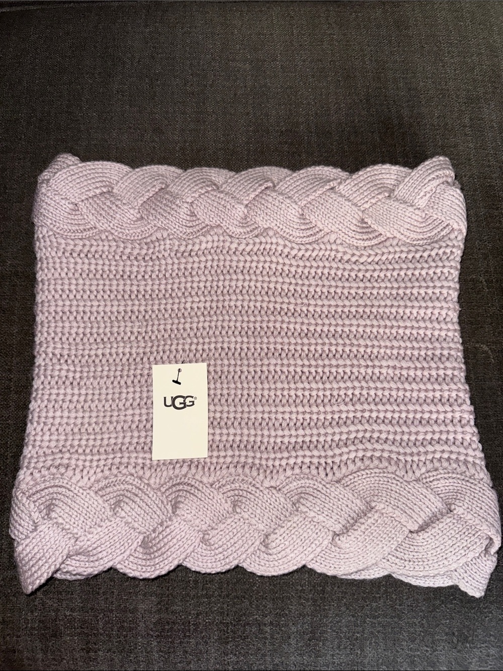 UGG Women's Cable Knit Scarf - Lilac